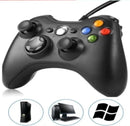 Controle De Xbox 360 C/ Fio C/ Fat E Pc Joystick