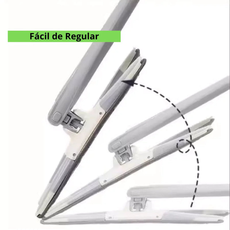 Mop em X Esfregão de Microfibra para Limpeza Ajustável 360°