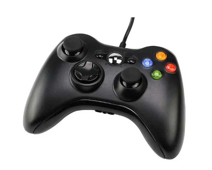 Controle De Xbox 360 C/ Fio C/ Fat E Pc Joystick