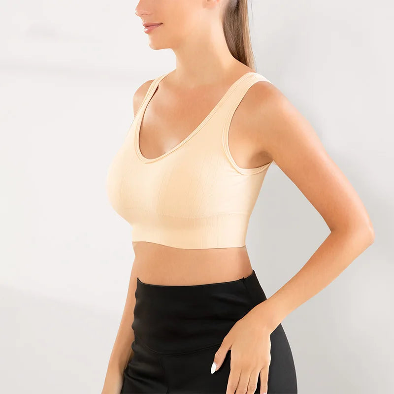 3 Peças, Sutiã esportivo feminino,roupa de academia femininas，Roupas íntimas femininas, sem costura, respiráveis，sutiã