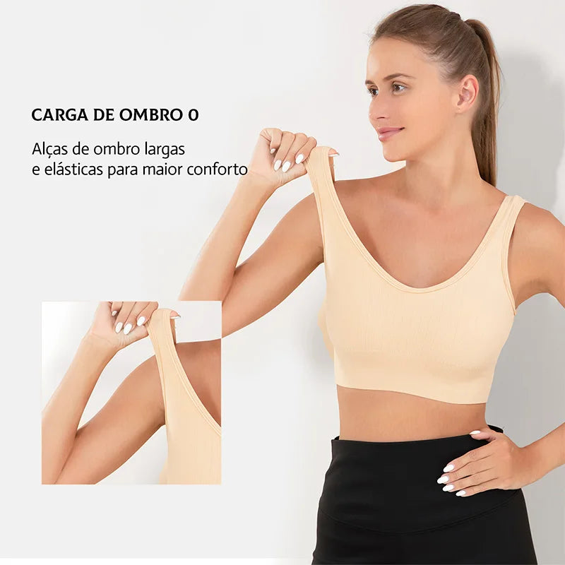 3 Peças, Sutiã esportivo feminino,roupa de academia femininas，Roupas íntimas femininas, sem costura, respiráveis，sutiã