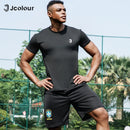 Camiseta esporte masculina，Camisa T-shirt respirável e elástica，Camiseta esporte de secagem rápida，Uniforme jogo de futebol