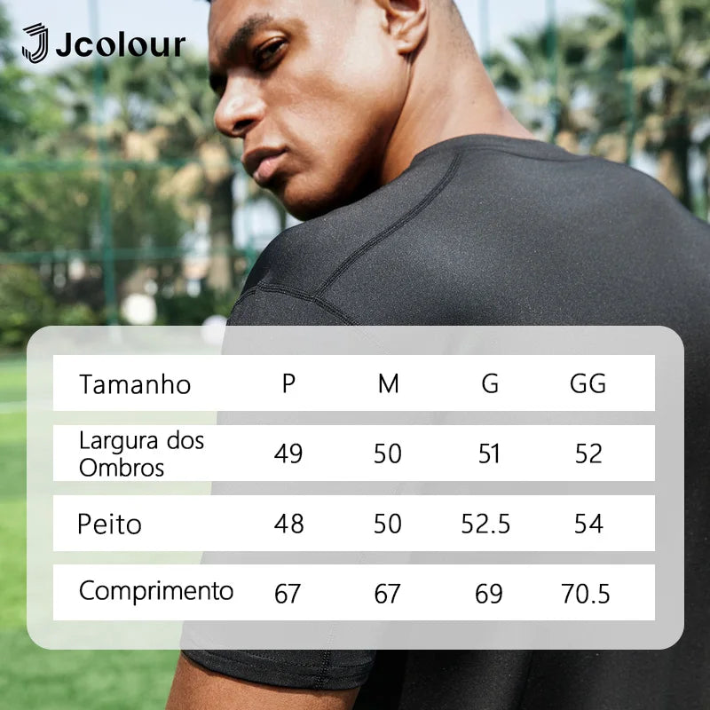 Camiseta esporte masculina，Camisa T-shirt respirável e elástica，Camiseta esporte de secagem rápida，Uniforme jogo de futebol